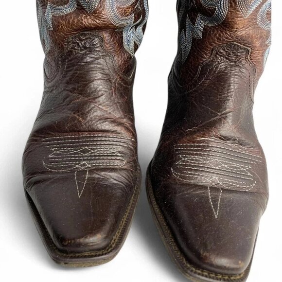 Twisted X Brown Leather Embroidered Cowgirl Western Cowboy Boots Women's 10 B - Picture 4 of 12